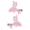 Japan Sanrio Original Bangs Clip Set - My Melody: Shiny Dolphin - 2