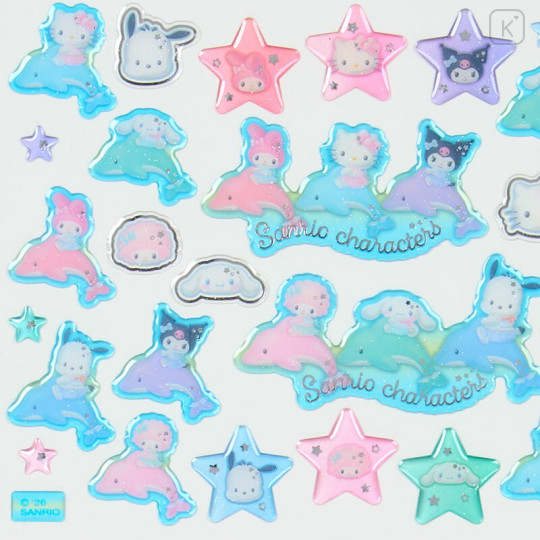 Japan Sanrio Original Crystal Stickers - Shiny Dolphin Characters Aurora - 3