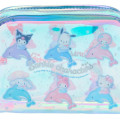 Japan Sanrio Original Clear Vinyl Cosmetic Pouch - Shiny Dolphin Characters Aurora - 5