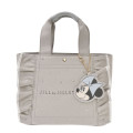 Japan Disney Jill Stuart Tote Bag with Bag Charm - Minnie : Jeweled Frill - 4