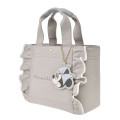 Japan Disney Jill Stuart Tote Bag with Bag Charm - Minnie : Jeweled Frill - 6