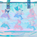 Japan Sanrio Original Waterproof Vinyl Beach Bag & Pool Tote - Shiny Dolphin Characters Aurora - 5