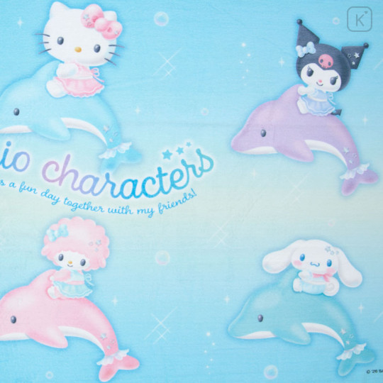 Japan Sanrio Original Bath Towel - Shiny Dolphin Characters - 3