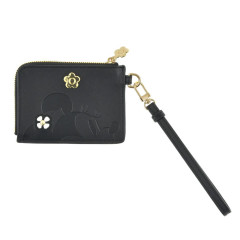 Japan Disney Mary Quant Card Case with Strap - Minnie