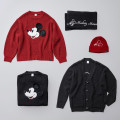 Japan Disney Store Knit Scarf - Mickey : Line Art Black - 7