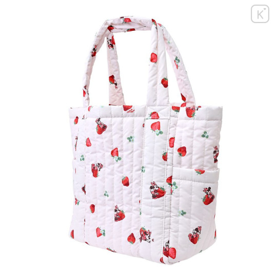 Japan Disney Store Tote Bag - Minnie : Strawberry Hug - 1