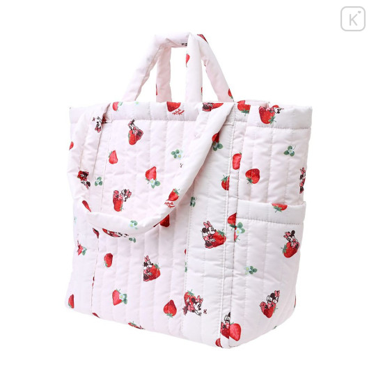 Japan Disney Store Tote Bag - Minnie : Strawberry Hug - 7