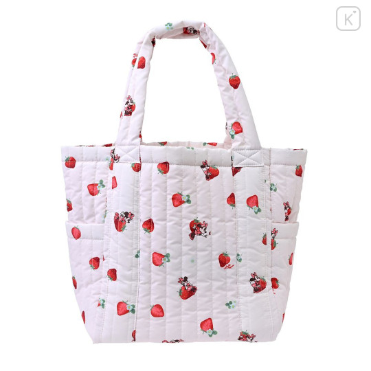 Japan Disney Store Tote Bag - Minnie : Strawberry Hug - 8
