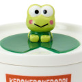 Japan Sanrio Original Mascot Mug with Lid - Keroppi : Everyday Use Keroppi Lotus Leaf - 4