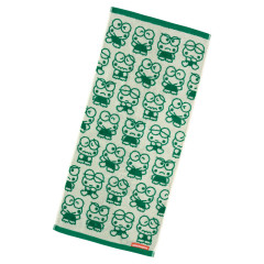 Japan Sanrio Original Jacquard Face Towel - Keroppi : Everyday Use Keroppi Funny Face