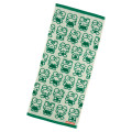 Japan Sanrio Original Jacquard Face Towel - Keroppi : Everyday Use Keroppi Funny Face - 1