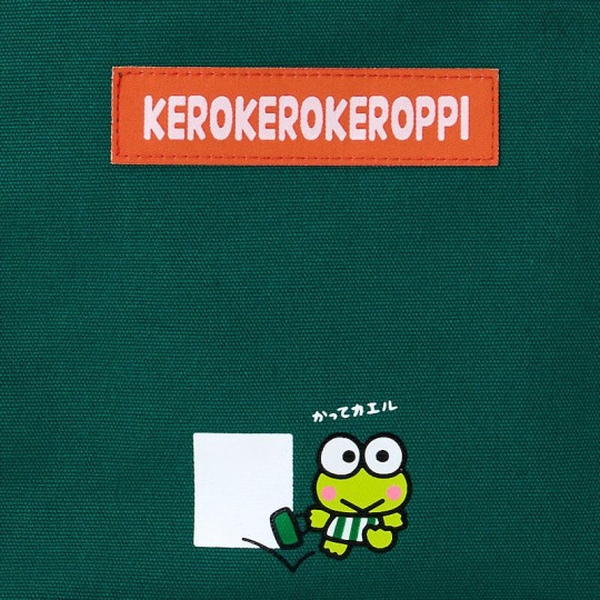 Japan Sanrio Original Mini Tote Bag - Keroppi : Everyday Use Keroppi Dark Green - 4