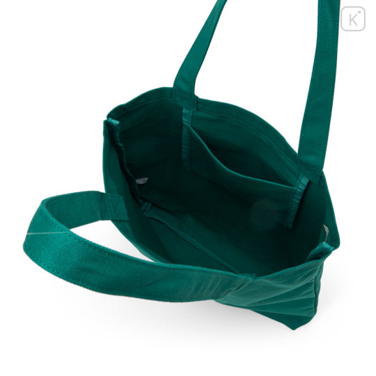 Japan Sanrio Original A4 Tote Bag - Keroppi : Everyday Use Keroppi Dark Green - 3