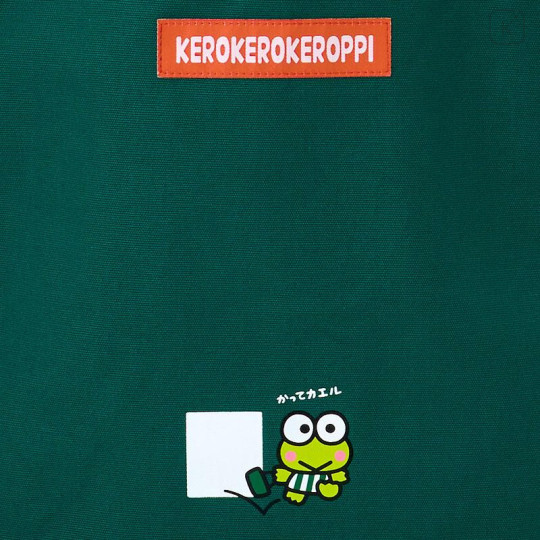 Japan Sanrio Original A4 Tote Bag - Keroppi : Everyday Use Keroppi Dark Green - 4