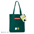 Japan Sanrio Original A4 Tote Bag - Keroppi : Everyday Use Keroppi Dark Green - 5