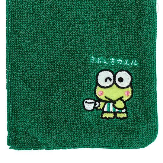 Japan Sanrio Original Absorbent Pouch for Umbrella & Water Bottle - Keroppi : Everyday Use Keroppi Dark Green - 3