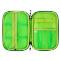 Japan Sanrio Original Zipper Multi-Case Flat Pen Pouch - Keroppi : Everyday Use Keroppi Dark Green - 3