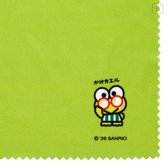 Japan Sanrio Glasses Case with Cloth - Keroppi : Everyday Use Keroppi Dark Green - 6