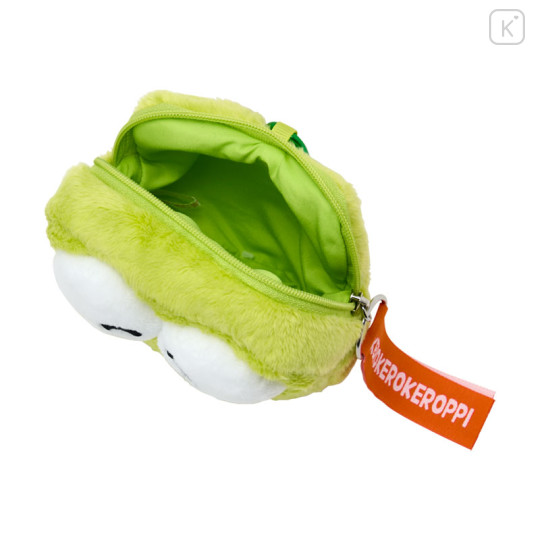 Japan Sanrio Original Mini Accessory Case With Carabiner - Keroppi : Everyday Use Keroppi Happy Face - 3