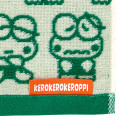 Japan Sanrio Original Mini Towel Jacquard Handkerchief - Keroppi : Everyday Use Keroppi Funny Face - 3