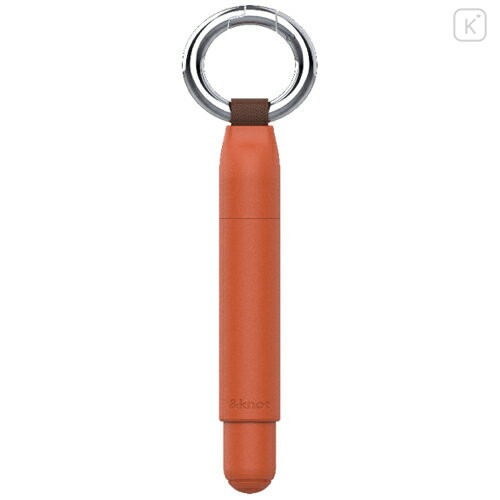 Japan Uni &knot Jetstream Ballpoint Pen with Carabiner - 0.5mm Lantern Orange - 1