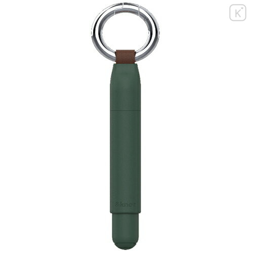Japan Uni &knot Jetstream Ballpoint Pen with Carabiner - 0.5mm Cedar Green - 1