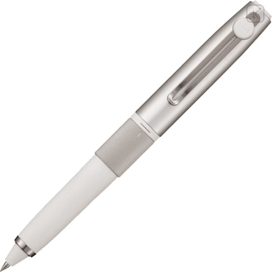 Japan Uni-ball Zento Signature 3 Color Multi Rollerball Pen - 0.38cm Silver - 8