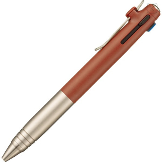Japan Uni-ball Zento Flow 3 Color Multi Rollerball Pen - 0.5mm Blast Burgundy - 8