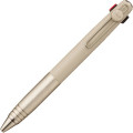 Japan Uni-ball Zento Flow 3 Color Multi Rollerball Pen - 0.5mm Hairline Beige - 7