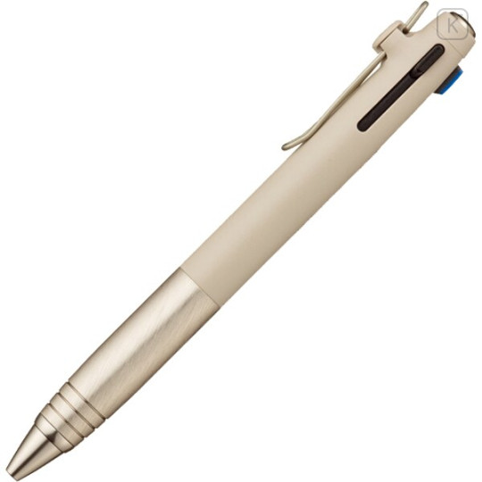 Japan Uni-ball Zento Flow 3 Color Multi Rollerball Pen - 0.5mm Hairline Beige - 8