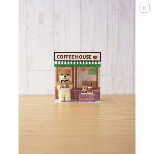 Japan Hamanaka Aclaine Needle Felting Kit - Shiba Inu Master's Coffee House - 2