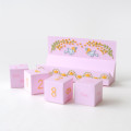 Japan Hamanaka Yarn Embroidery Kit - Dice Calendar with Mimosa and Little Birds - 3