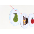 Japan Hamanaka Yarn Embroidery Kit - Garland with Fruits and Squirrels - 2