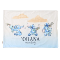 Japan Disney Pillow Cover - Scrump & Stitch : Ohana means Family
