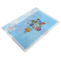 Japan Disney 5 Pockets A4 Clear File - Toy Story 5 Characters Blue Go - 2