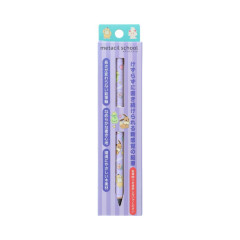 Japan Pokemon No-sharpen Metacil School Pencil - Eevee & Milcery & Psyduck : Purple