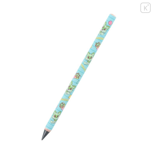 Japan Pokemon No-sharpen Metacil School Pencil - Sprigatito : Green - 3