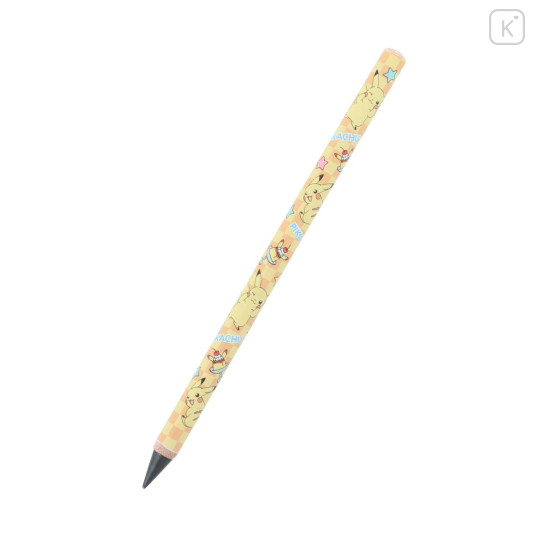 Japan Pokemon No-sharpen Metacil School Pencil - Pikachu : Yellow - 3