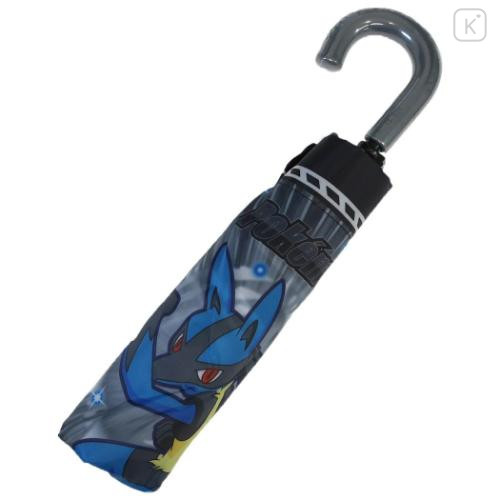 Japan Pokemon Folding Umbrella - Charizard & Gengar & Pikachu & Lucario : Grey Star - 6