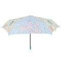 Japan Pokemon Folding Umbrella - Eevee & Mew & Pikachu : Light Blue Star - 3