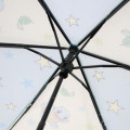 Japan Pokemon Folding Umbrella - Eevee & Mew & Pikachu : Light Blue Star - 4