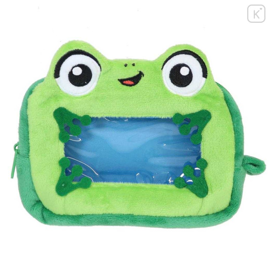 Japan Disney Plush Cosmetic Pouch - Toy Story 5 : Lily Pad Face - 1