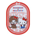 Japan Monchhichi × Sanrio Vinyl Sticker - Hello Kitty & Monchhichi-chan : Bib - 1