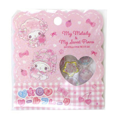Japan Sanrio Sparkly Marble Sticker Flakes - My Melody & My Sweet Piano : Dolly Mix Petit