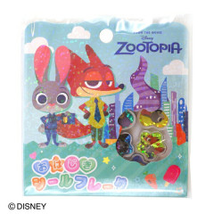Japan Disney Sparkly Marble Sticker Flakes - Zootopia