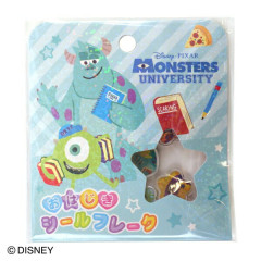 Japan Disney Sparkly Marble Sticker Flakes - Mike & Sulley