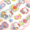 Japan Sanrio Puffy Glitter Charm Sticker - Hello Kitty - 2