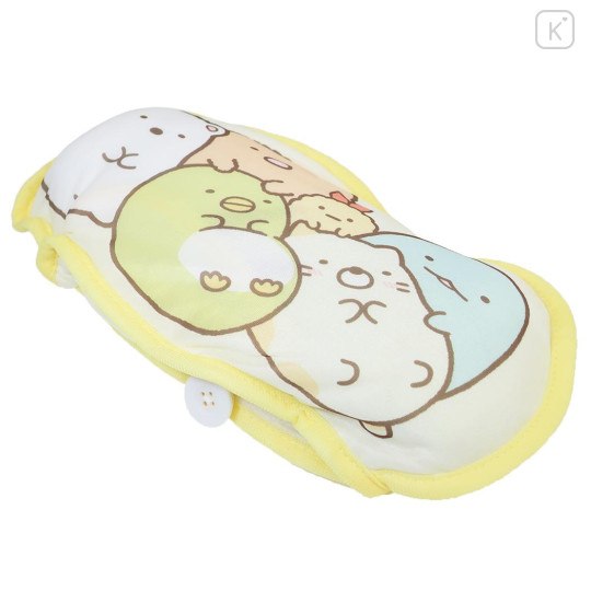 Japan San-X Cooling Lap Blanket with Pocket - Sumikko Gurashi : Light Yellow - 3