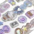 Japan Sanrio Puffy Glitter Charm Sticker - Hello Kitty : Grunge Girl - 2