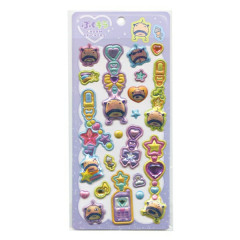 Japan Tamagotchi Puffy Glitter Charm Sticker - Oyajicchi
